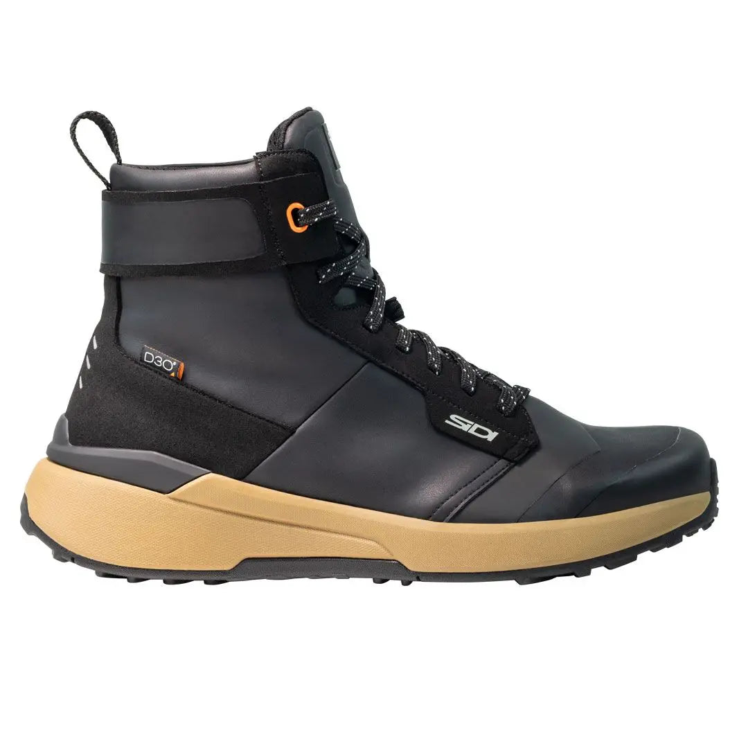 Sidi Nucleus High Waterproof CE Short Boots Black / Tan - FREE UK Shipping, FREE 365 Day Returns | Moto Central