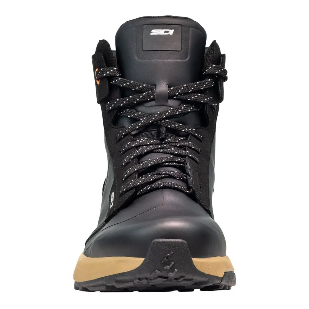 Sidi Nucleus High Waterproof CE Short Boots Black / Tan - FREE UK Shipping, FREE 365 Day Returns | Moto Central