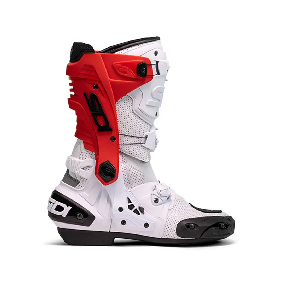 Sidi Rex Air CE Boots White / Red FREE UK Delivery, FREE 365 Day Returns | Moto Central