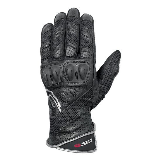 Sidi Coibus Leather Gloves Black - FREE UK Shipping, FREE 365 Day Returns | Moto Central