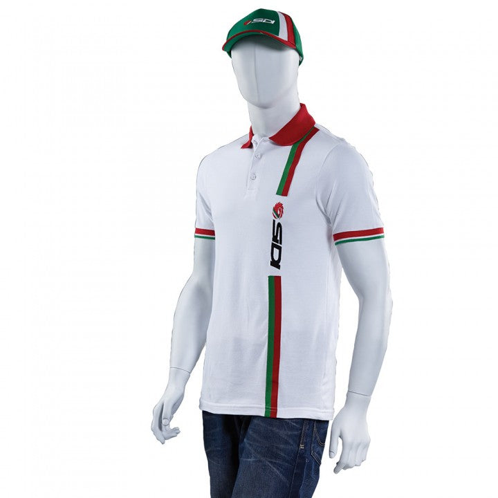 Sidi Casuals Polo Shirt Strip White