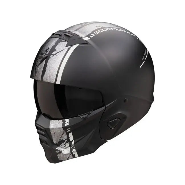 Scorpion Exo-Combat 2 Lord Full Face Helmet Matt Black / Silver  - FREE UK Shipping, FREE 365 Day Returns | Moto Central