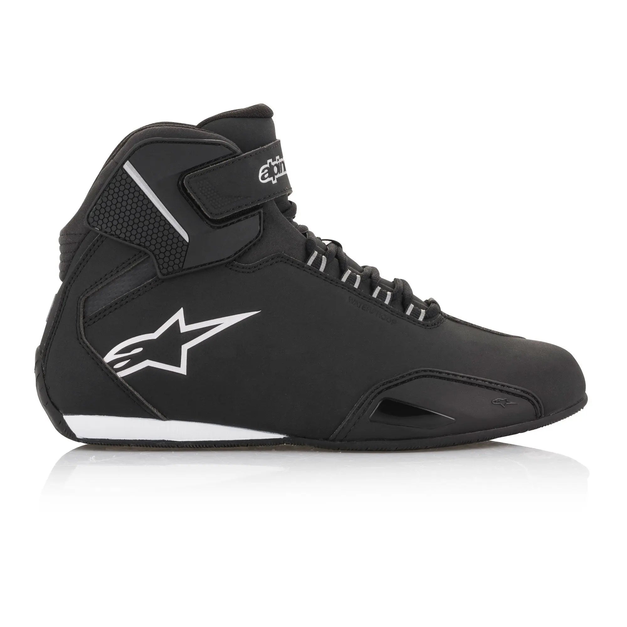 Alpinestars Stella Sektor Waterproof Ladies Shoes Black / Silver  - FREE UK Shipping, FREE 365 Day Returns | Moto Central