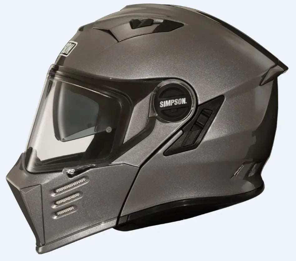 Simpson Darksome ECE 22.06 Flip Up Helmet Gunmetal - FREE UK Shipping, FREE 365 Day Returns | Moto Central