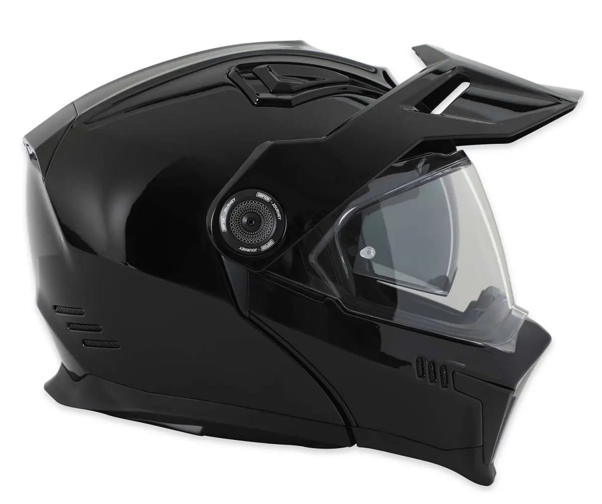 Simpson Journey Adventure Helmet Solid Black Metal - FREE UK Shipping, FREE 365 Day Returns | Moto Central