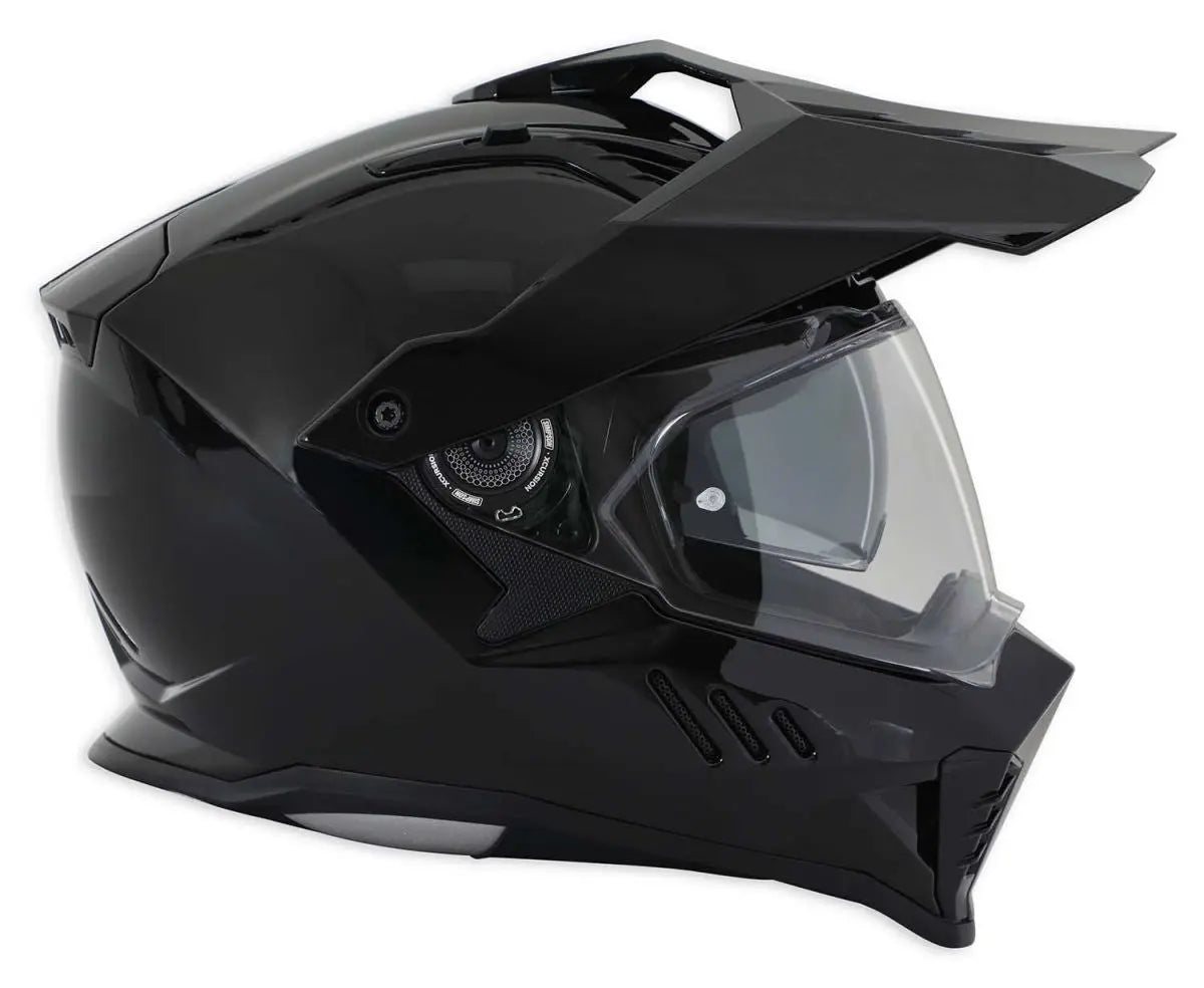 Simpson Xcursion Adventure Helmet Solid Black Metal - FREE UK Shipping, FREE 365 Day Returns | Moto Central