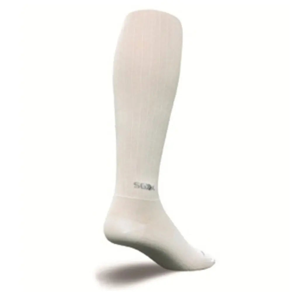 SockGuy Knee High SGX Socks Plain White - FREE UK Shipping, FREE 365 Day Returns | Moto Central