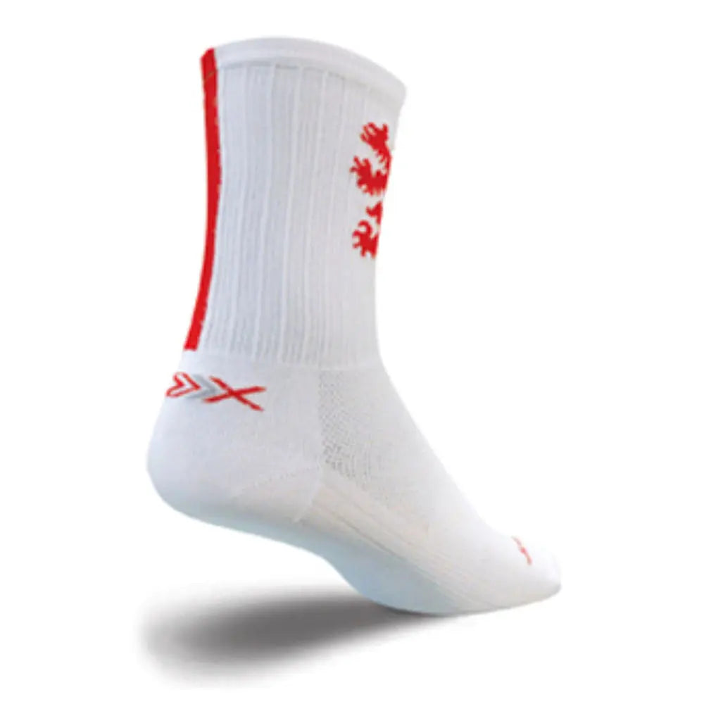 SockGuy SGX Socks Lion Red - FREE UK Shipping, FREE 365 Day Returns | Moto Central