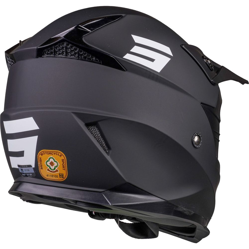 Shot Pulse MX Helmet Solid Matt Black