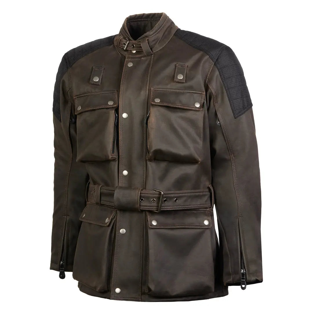 Spada Crossguard CE Waterproof Textile Jacket Walnut FREE UK Delivery, FREE 365 Day Returns | Moto Direct