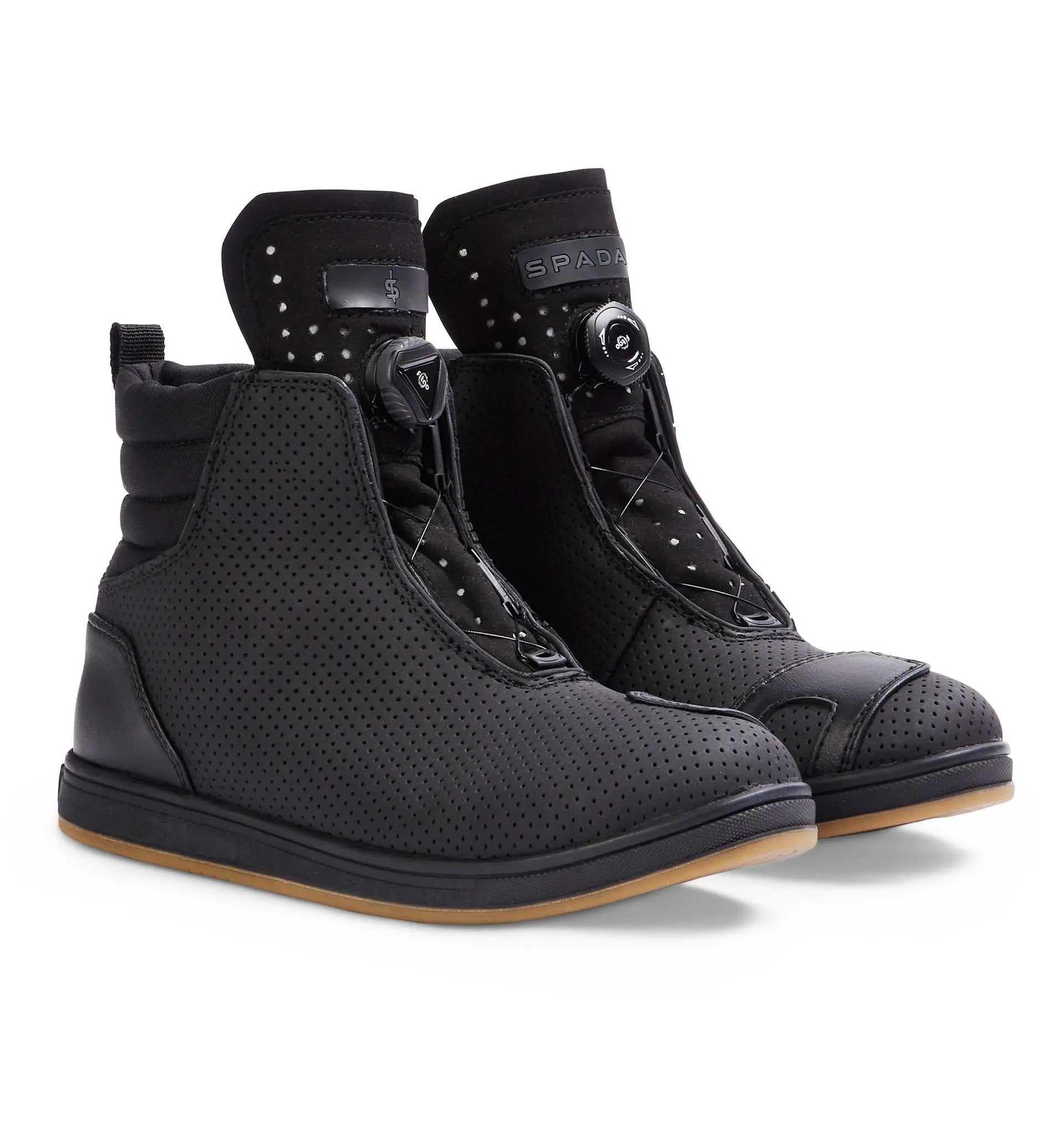 Spada Tachi Waterproof CE Trainer Boots Black - FREE UK Shipping, FREE 365 Day Returns | Moto Central