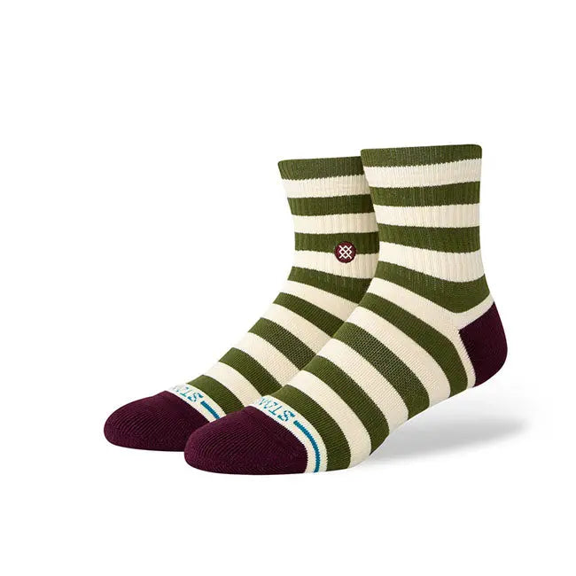 Stance Stance Breton Quarter Socks Green  - FREE UK Shipping, FREE 365 Day Returns | Moto Central