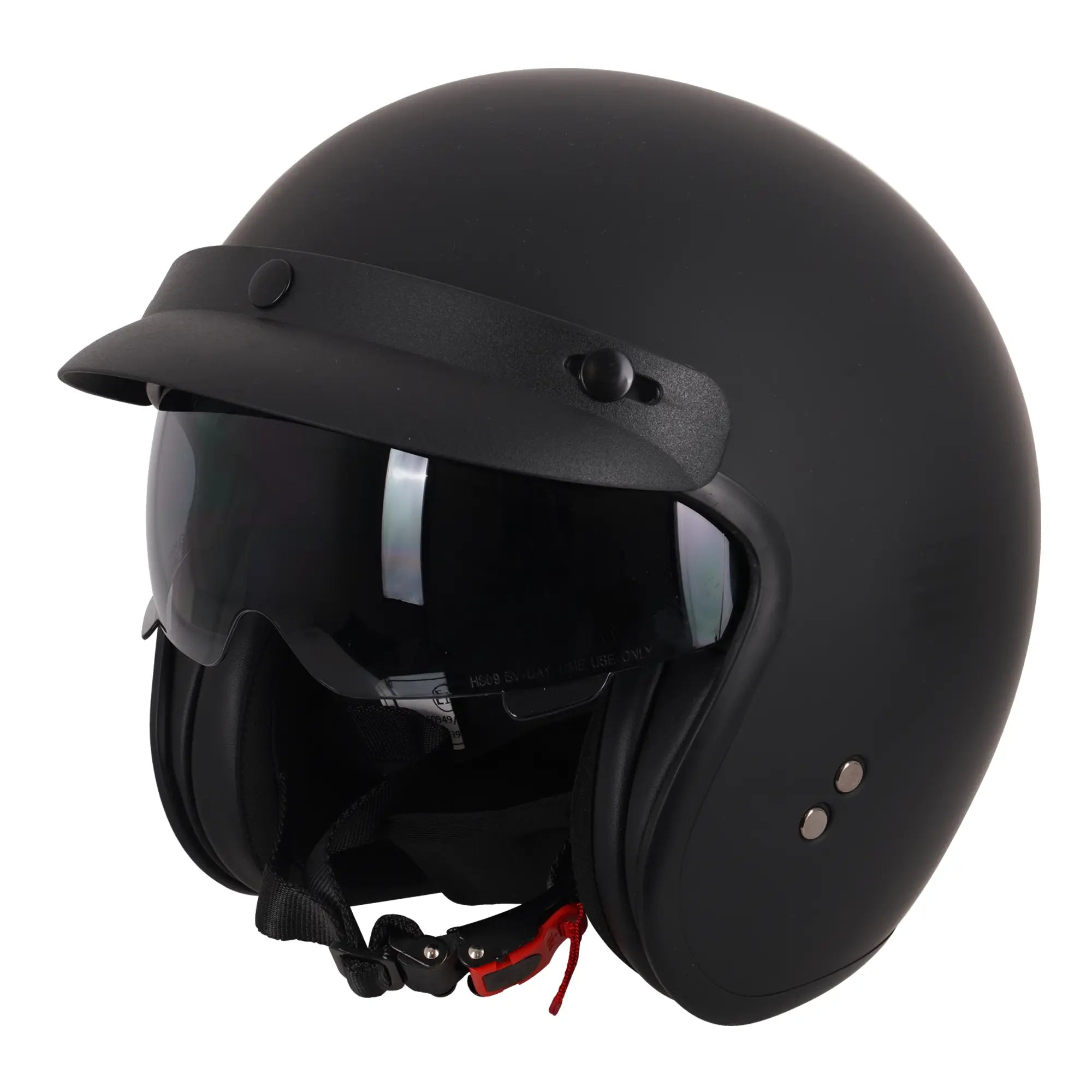 Stealth Jet With Peak Matt Black FREE UK Delivery, FREE 365 Day Returns | Moto Central