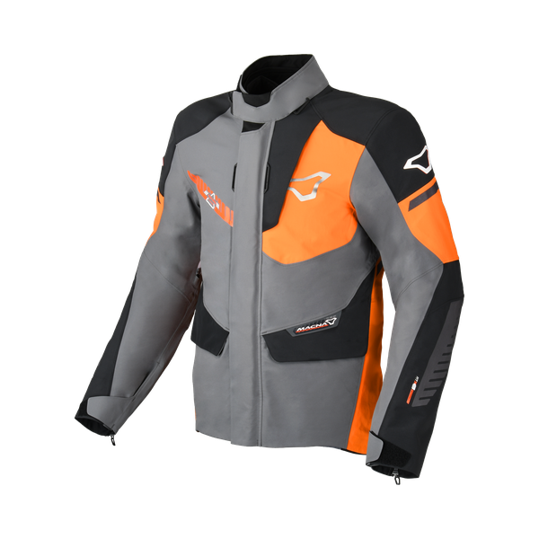 Macna Synchrone Textile Jacket Grey / Orange / Black