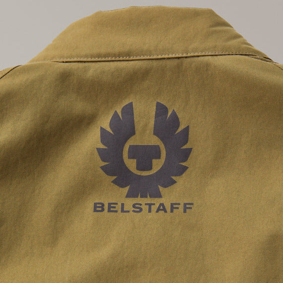 Belstaff Temple Technical Nylon Textile Jacket Olive - FREE UK Shipping, FREE 365 Day Returns | Moto Central