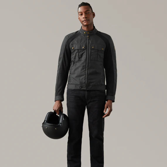 Belstaff Temple Technical Waxed Cotton Jacket Black