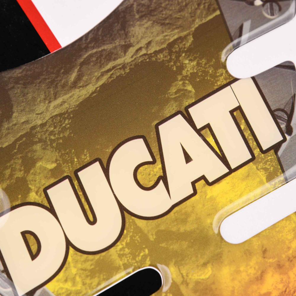 Bike It Ducati Tank Pad Metal Effect - FREE UK Shipping, FREE 365 Day Returns | Moto Central