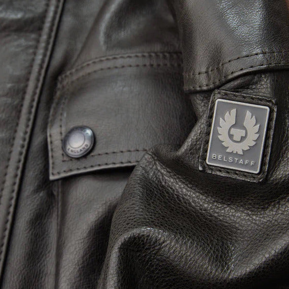 Belstaff Trialmaster Leather Jacket Antique Black