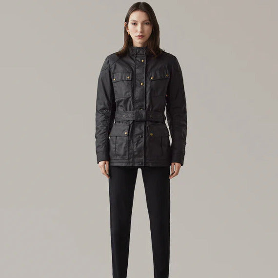 Belstaff Trialmaster Ladies Waxed Cotton Jacket Black