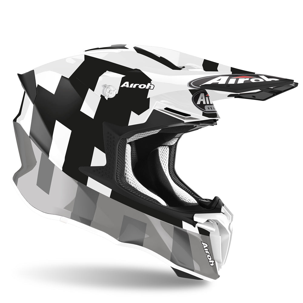 Airoh Twist 2.0 Frame Motocross Helmet Gloss Grey