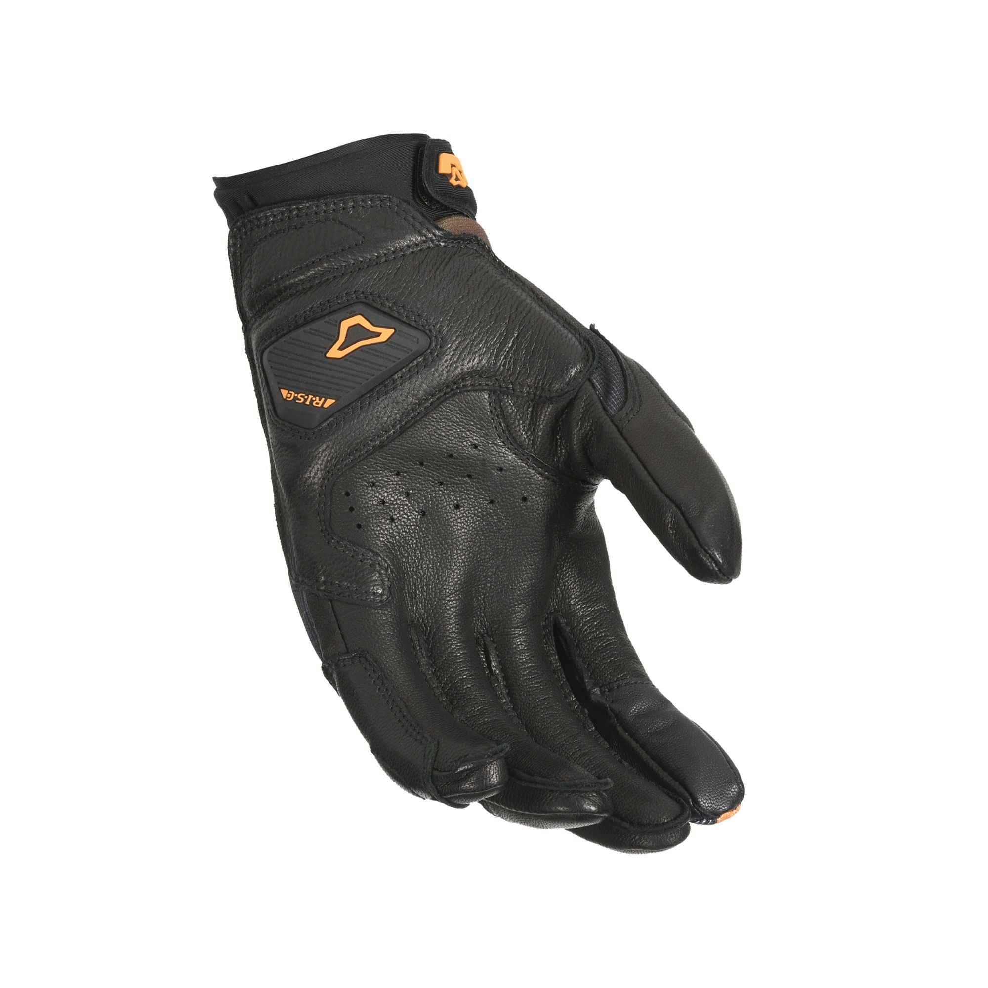 Macna Tanami Short Textile Gloves Black / Orange - FREE UK Shipping, FREE 365 Day Returns | Moto Central