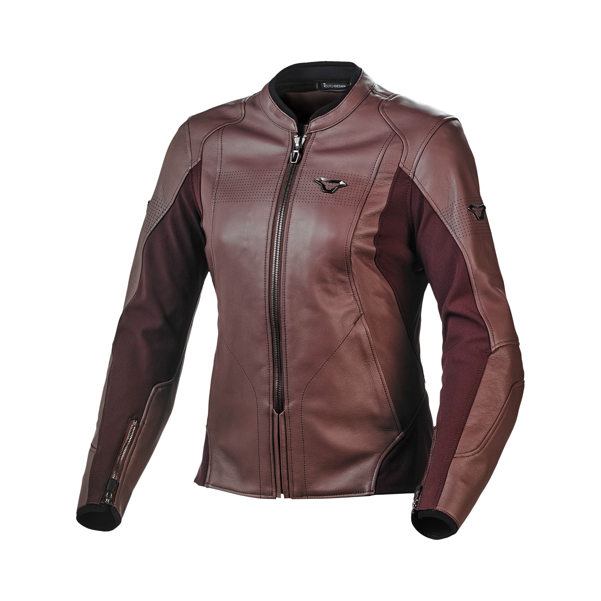 Macna Tequilla Leather Jacket Bordeaux - FREE UK Shipping, FREE 365 Day Returns | Moto Central