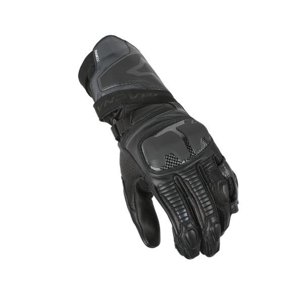 Macna Thandor Leather Gloves Black - FREE UK Shipping, FREE 365 Day Returns | Moto Central