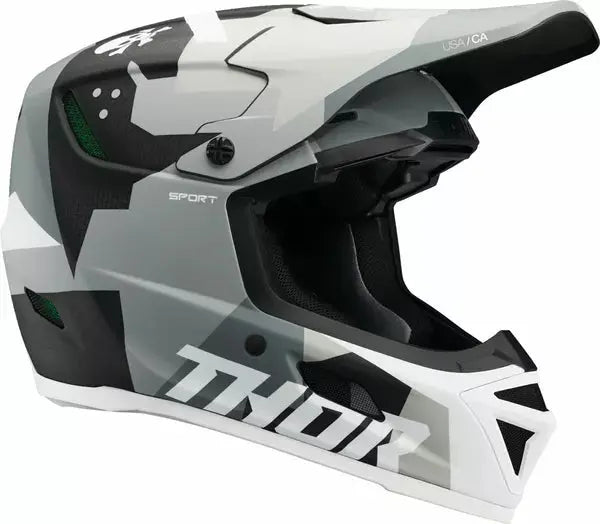 Thor Reflex Sport Carbon Brave MIPS Motocross Helmet Matt Black / Grey / White - FREE UK Shipping, FREE 365 Day Returns | Moto Central