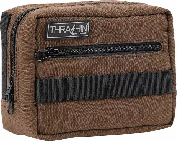 Thrashin Supply Company Handlebar Bag Brown - FREE UK Shipping, FREE 365 Day Returns | Moto Central