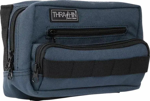 Thrashin Supply Company Plus Handlebar Bag Blue - FREE UK Shipping, FREE 365 Day Returns | Moto Central