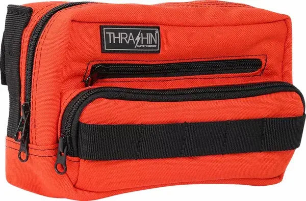 Thrashin Supply Company Plus Handlebar Bag Orange - FREE UK Shipping, FREE 365 Day Returns | Moto Central