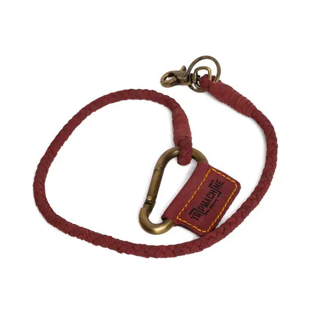 Trip Machine Braided Key Chain Cherry Red  - FREE UK Shipping, FREE 365 Day Returns | Moto Central