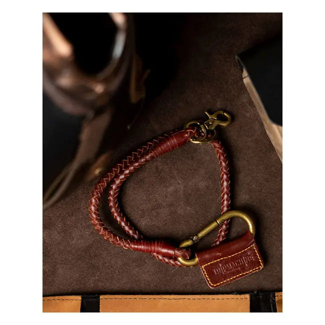 Trip Machine Braided Key Chain Cherry Red  - FREE UK Shipping, FREE 365 Day Returns | Moto Central