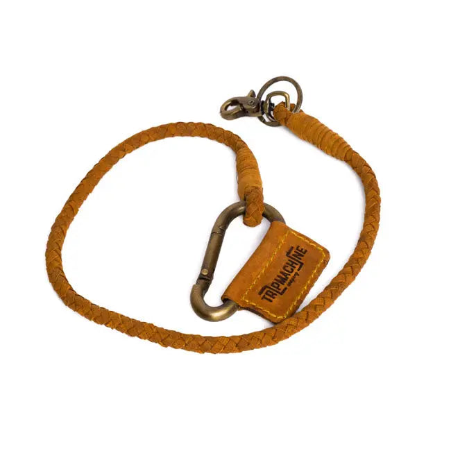 Trip Machine Braided Key Chain Tan  - FREE UK Shipping, FREE 365 Day Returns | Moto Central