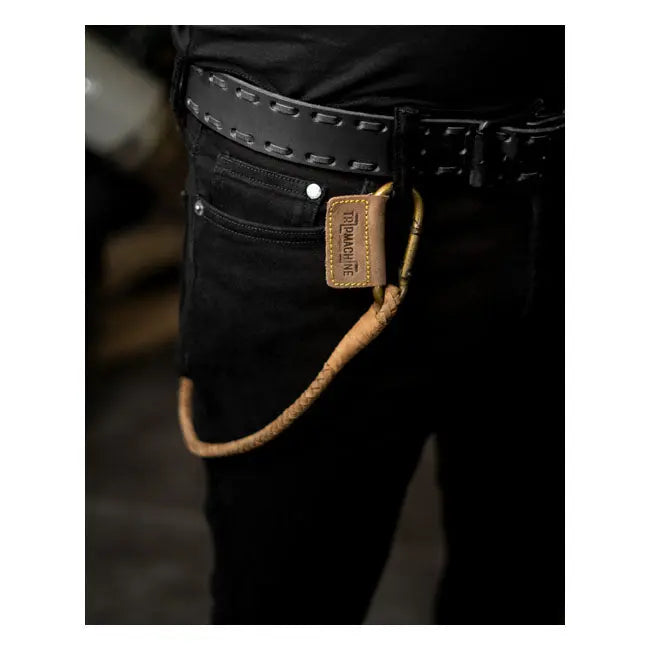 Trip Machine Braided Key Chain Tobacco  - FREE UK Shipping, FREE 365 Day Returns | Moto Central