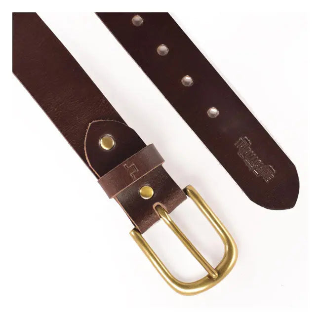 Trip Machine Classic Belt Tobacco Brown  - FREE UK Shipping, FREE 365 Day Returns | Moto Central