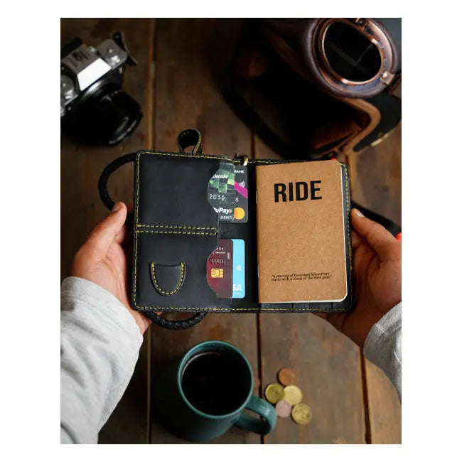 Trip Machine Explorer Wallet Black  - FREE UK Shipping, FREE 365 Day Returns | Moto Central