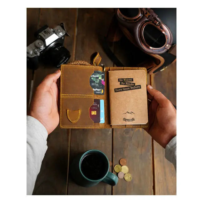 Trip Machine Explorer Wallet Tobacco  - FREE UK Shipping, FREE 365 Day Returns | Moto Central