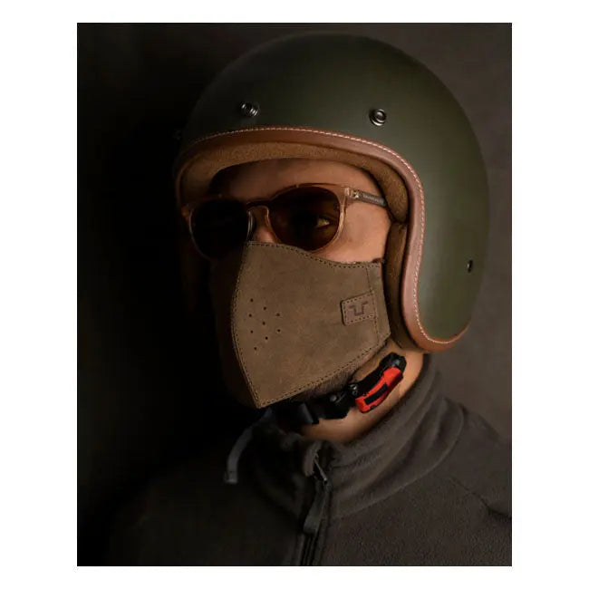 Trip Machine Face Mask Tobacco Brown  - FREE UK Shipping, FREE 365 Day Returns | Moto Central