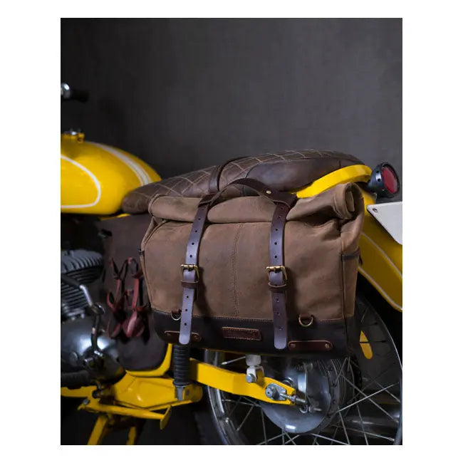 Trip Machine Outlaw Saddlebag Tobacco Brown  - FREE UK Shipping, FREE 365 Day Returns | Moto Central