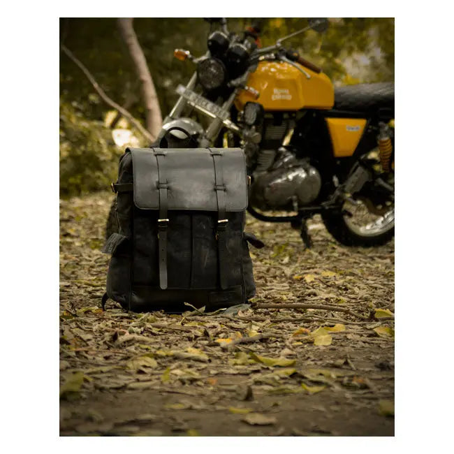 Trip Machine Rambler Backpack Black  - FREE UK Shipping, FREE 365 Day Returns | Moto Central