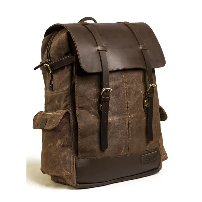 Trip Machine Rambler Backpack Tobacco Brown  - FREE UK Shipping, FREE 365 Day Returns | Moto Central