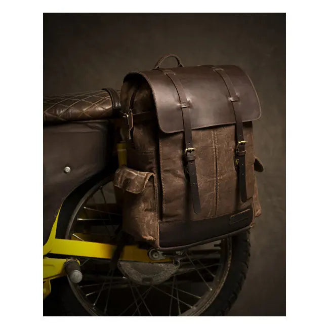 Trip Machine Rambler Backpack Tobacco Brown  - FREE UK Shipping, FREE 365 Day Returns | Moto Central