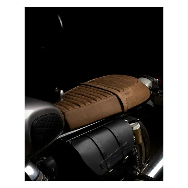 Trip Machine Royal Enfield Twins Touring Seat Brown Leather  - FREE UK Shipping, FREE 365 Day Returns | Moto Central