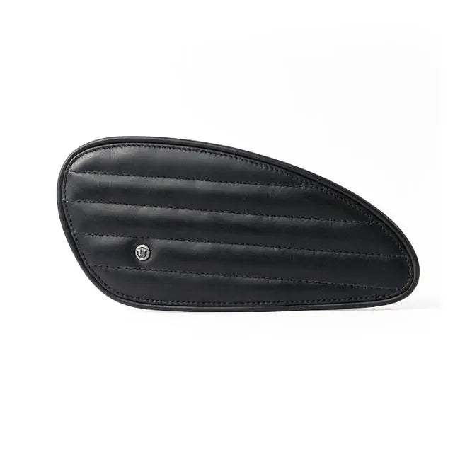 Trip Machine Universal Classic Leather Tank Pad Set Black  - FREE UK Shipping, FREE 365 Day Returns | Moto Central