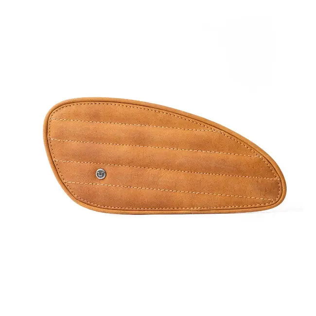 Trip Machine Universal Classic Leather Tank Pad Set Tan  - FREE UK Shipping, FREE 365 Day Returns | Moto Central