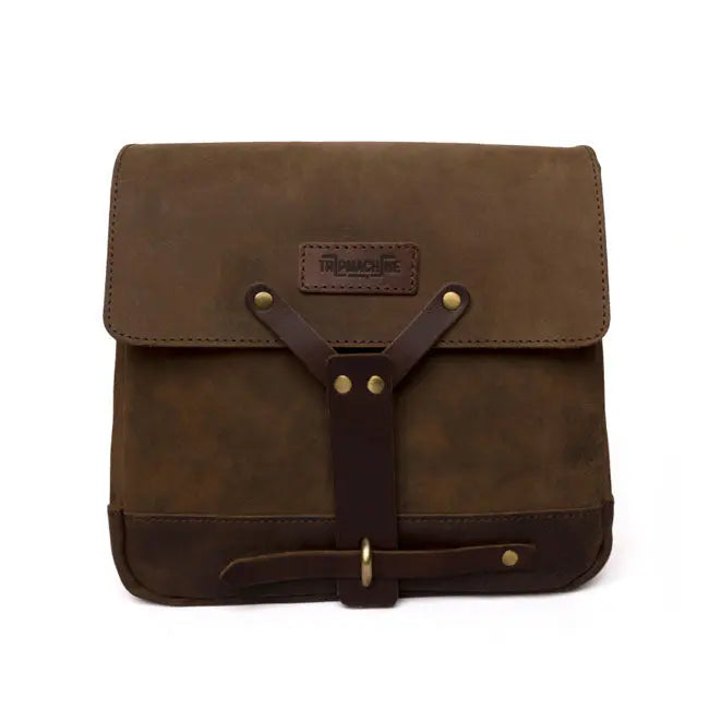 Trip Machine Universal Messenger Bag Tobacco Brown  - FREE UK Shipping, FREE 365 Day Returns | Moto Central