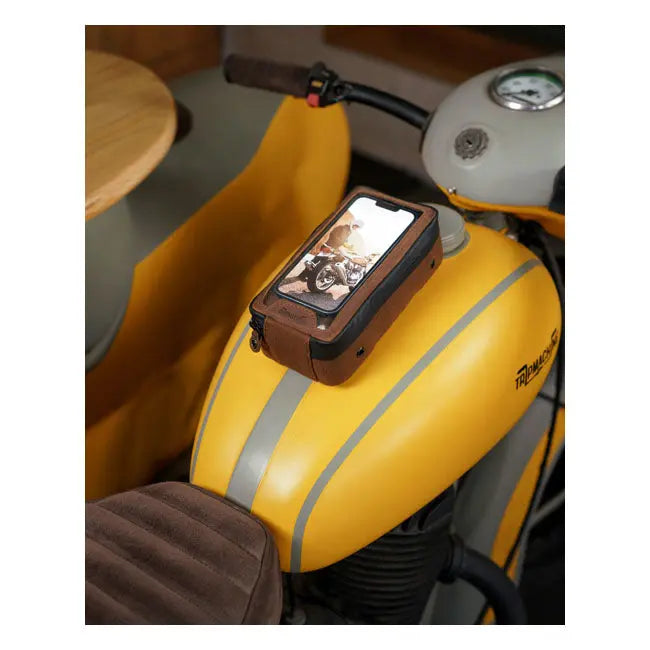 Trip Machine Universal Navigator Bag Tobacco Brown  - FREE UK Shipping, FREE 365 Day Returns | Moto Central