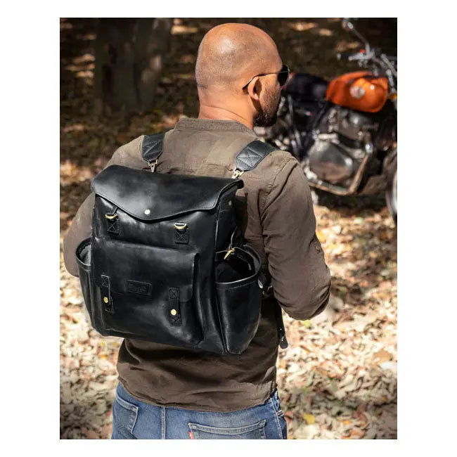 Trip Machine Universal Outlander Saddlebag Black  - FREE UK Shipping, FREE 365 Day Returns | Moto Central