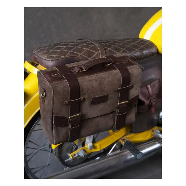 Trip Machine Warrior Saddlebag Tobacco Brown  - FREE UK Shipping, FREE 365 Day Returns | Moto Central